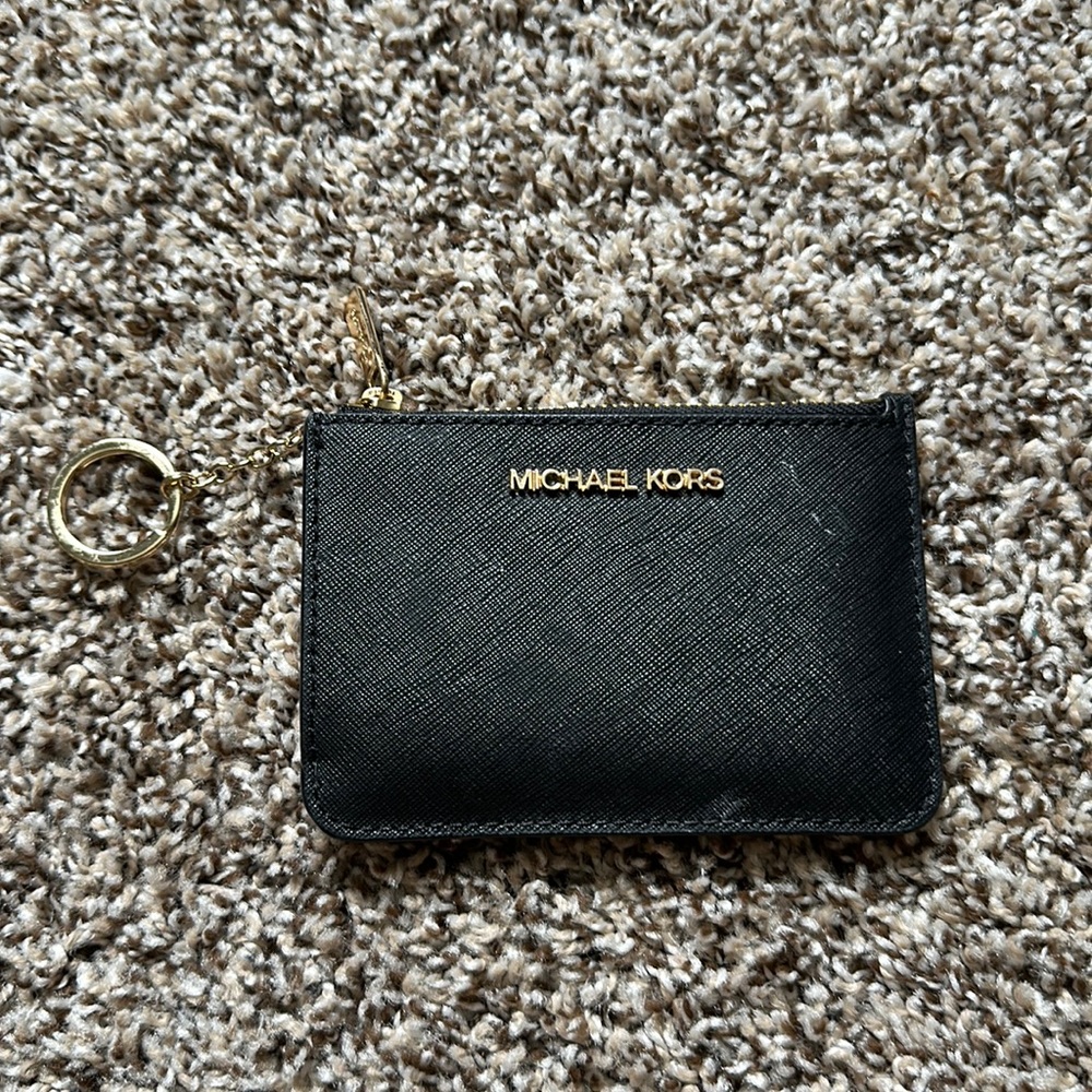 Black Michael Kors Coin Wallet